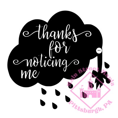 Thanks for Noticing Me Eeyore Decal Sticker - image4